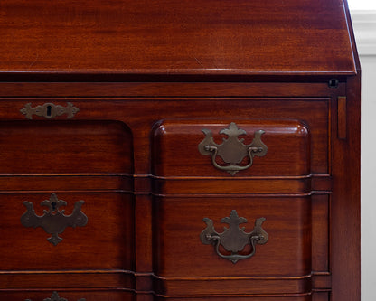 Chippendale Style Mahogany Secretary Desk