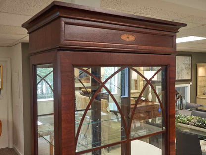 Jasper Cabinet Mahogany Lighted Curio Cabinet