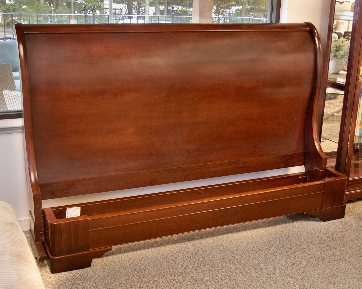 RH Cherry Sleigh King Bed