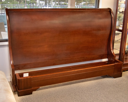 RH Cherry Sleigh King Bed