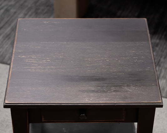 Black Distressed Telephone Table