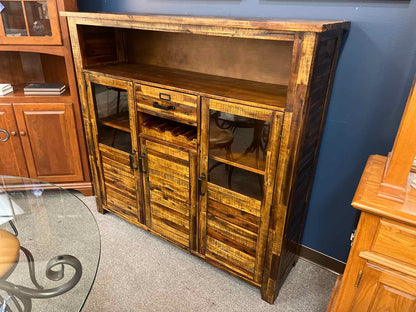 Rustic Dark Brown Sideboard