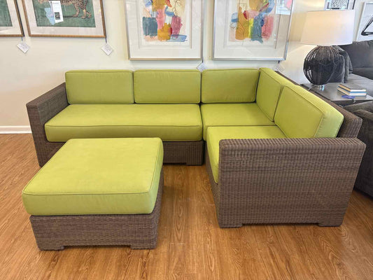 3-Piece Resin Wicker Outdoor Sectional