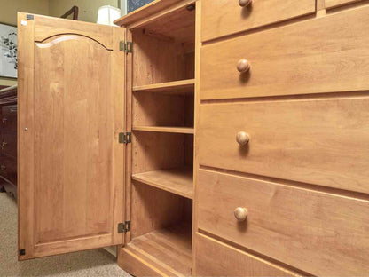 Brown Street Co.Maple Chifforobe  Chest with 6 Drawers & 1 Door