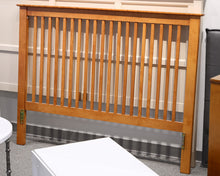 Light Maple Spindle Queen Bed frame
