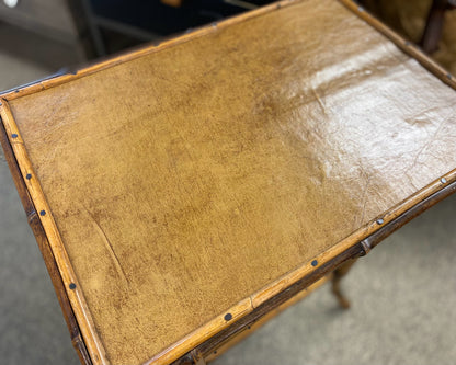 English Victorian Style Bamboo Side Table