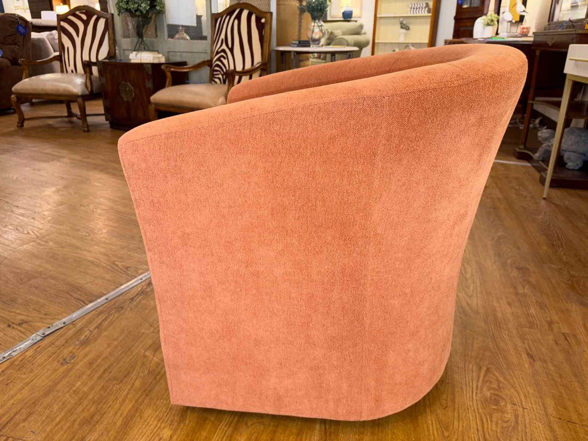 Pair of Four Hands 'Jett' Swivel Barrel Chairs