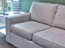 Rowe  'Solano' Sofa in Pebble Weave Upholstery with Track Arm & 2 Toss Pillows
