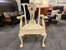 Distressed Chippendale Arm Chair