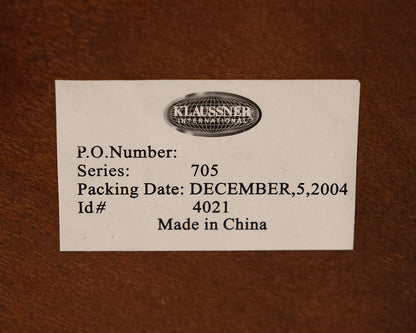 Klausner 60" Round Dining Table in Espresso Finish with Urn Pedestal
