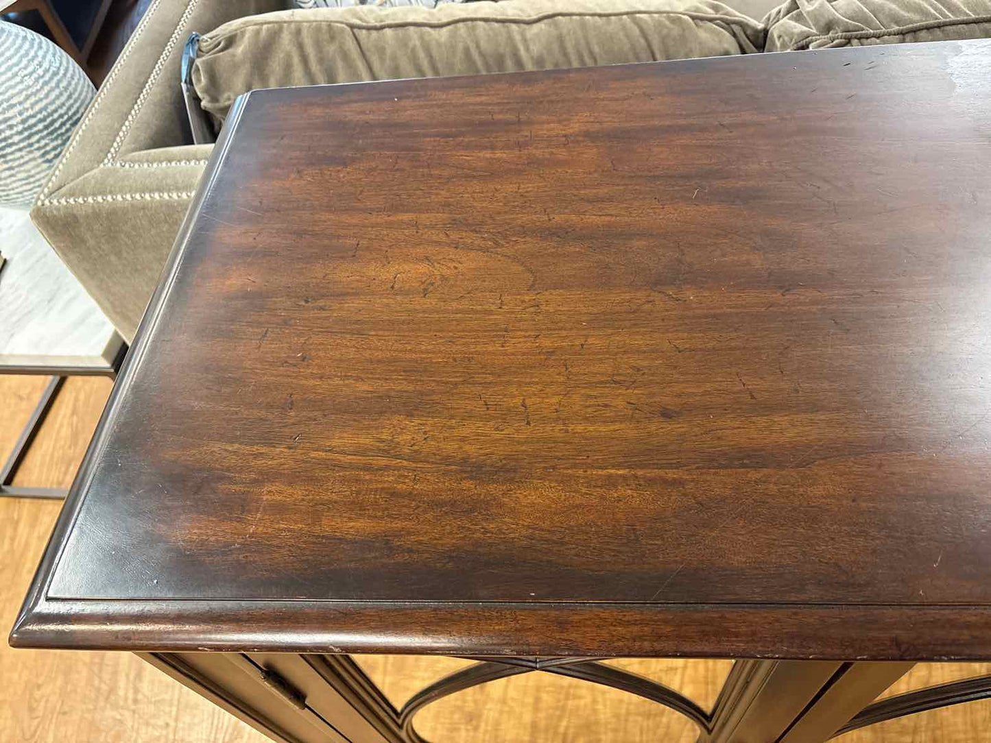 Ethan Allen 4-Door Espresso Console