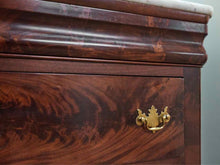 Victorian Walnut 4 Drawer Dresser with Attached Mirror
