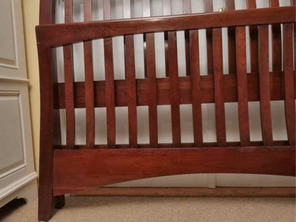 Kincaid Cherry Slegh  Slat Back Queen  Bed