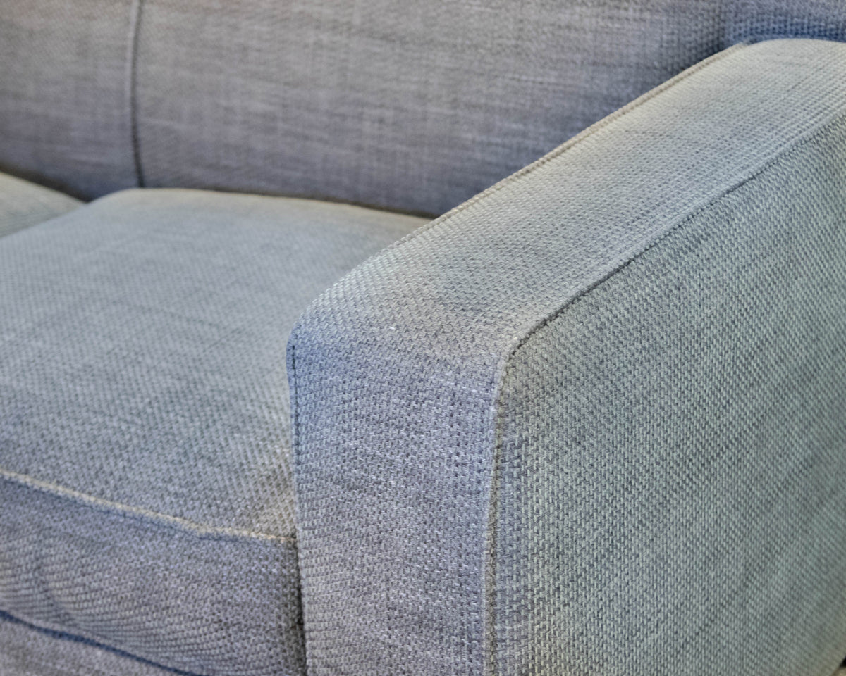 Crate & Barrel Cameron 89" Track Arm Sofa in Grey Tweed