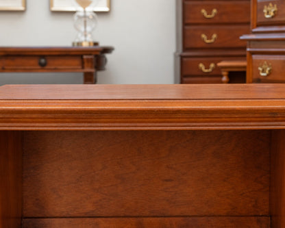 Pair of Cherry Wood 1 Drawer Nightstands with Open Storage