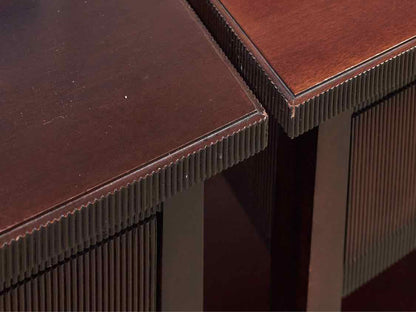 Pair of Thomas Obrien for Hickory Chair Mahogany Nightstands