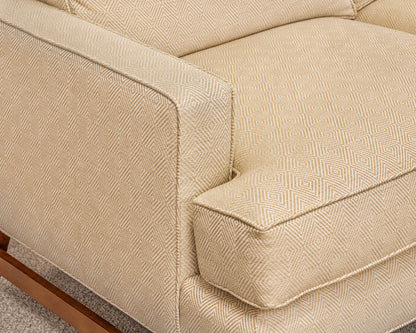 Kravet 3-Cushion Track Arm Sofa with Wood Frame