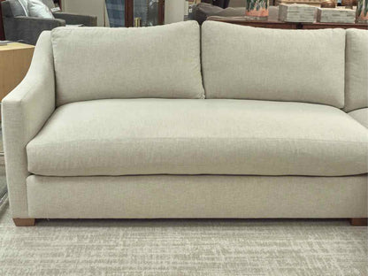Bradford 3-Piece Slope Arm Sectional in Linen