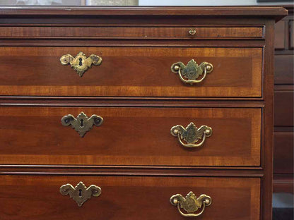 White Fine Furniture Inlaid Mahogany Bachelor Chest