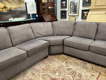 Flexsteel Curved Grey Sectional
