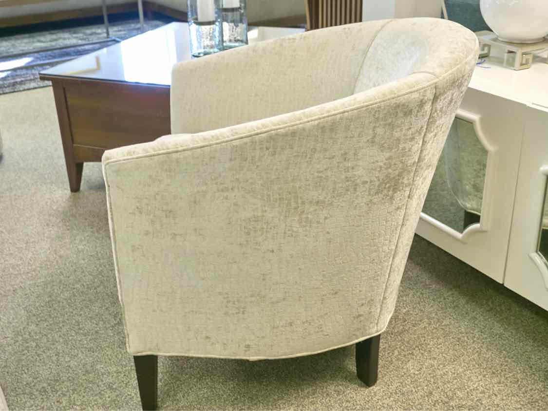 Pair of Boston Interiors 'Charlize' Barrel Chairs in Giraffe Print