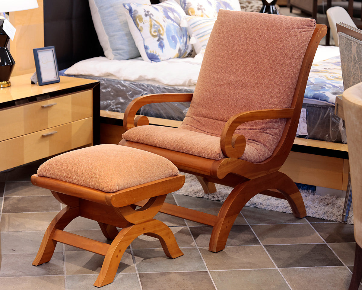 Pompanoosuc Mills Lounge Chair and Ottoman
