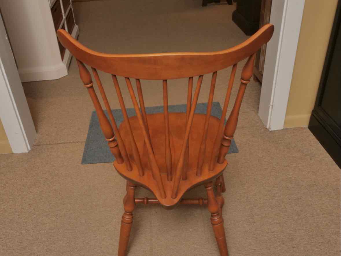 S Bent & Bros. Maple Dining  Table 1 Leaf  & 6  Chair Set