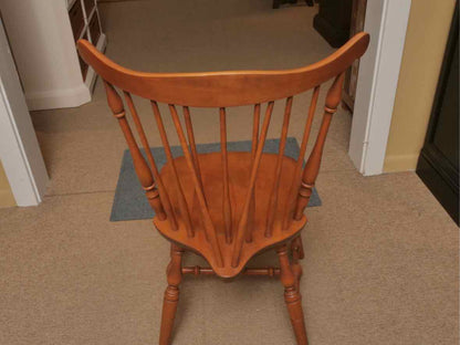 S Bent & Bros. Maple Dining  Table 1 Leaf  & 6  Chair Set