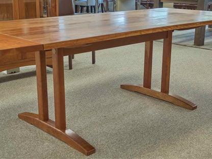 Stickley Cherry Dining Table W/ Breadboard Extensions