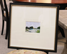"A Glimpse Outside III" Matted Print in Black & Gold Frame