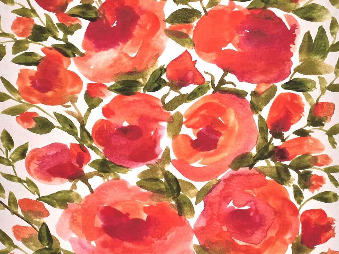 "Flower Market " Coral Blooms
