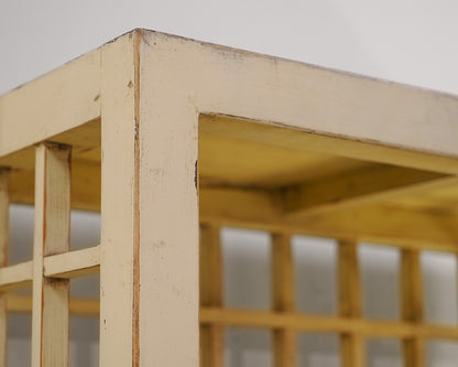 Yellow/Green Windowpane Bookcase