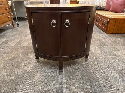 Vanguard Oval Side Table in Espresso