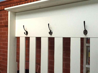Crosley Furniture  "Ogden' White Finish Lift Top Storage Bench  Coat Rack