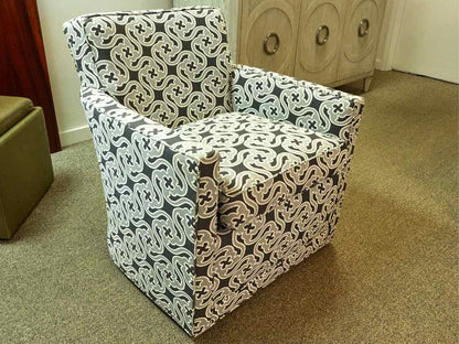 Robert Allen Swivel Club Chair in Grey