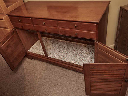 Ethan Allen Maple 2 Drawer 2 Door  Sideboard