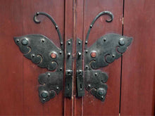 Antique Chinese Armoire W/ Butterfly Hinges
