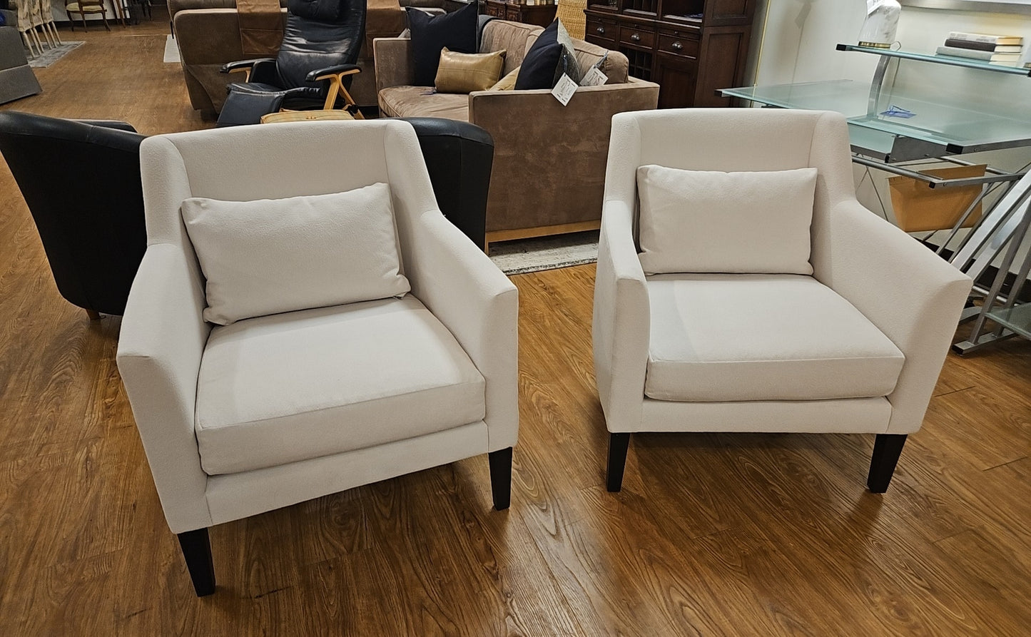 Calvin Klein Pair of Armchairs