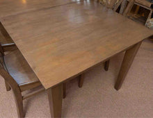 Grey Finish Rectangular Butterfly Leaf  Table & 6 Chair Set