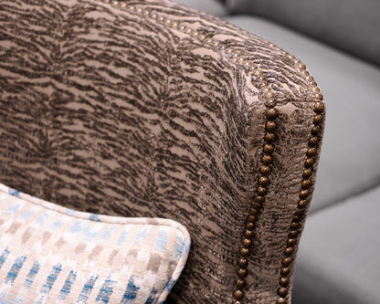 Pair of Custom Huntington House Upholstered Swivel Chairs
