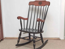 College Maple & Black Finish Rocker