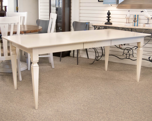 Gat Creek Everyday Dining Table with Leaf in Classic Santa Barbara Paint Finish