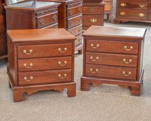 Pair of Solid Cherry Blockfront Nightstands