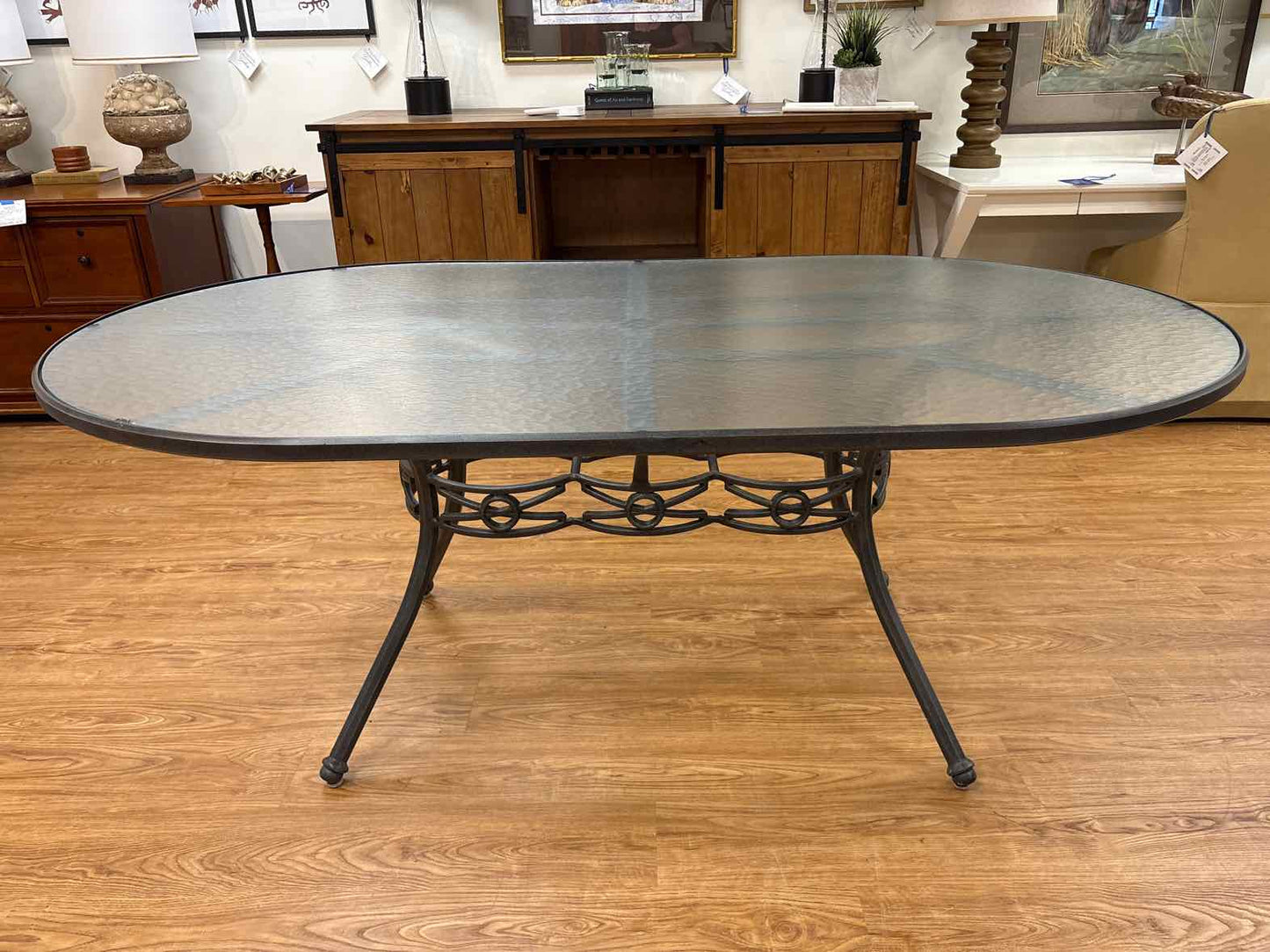 Woodard 'Delphi' Outdoor Dining Set w/ 6 Chairs