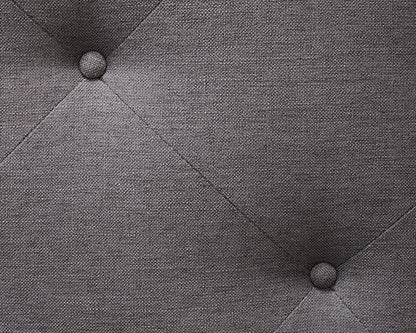 Mitchell Gold + Bob Williams Gray Upholstered and Tufted Queen Bed