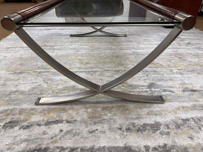 Glass Top Cocktail Table