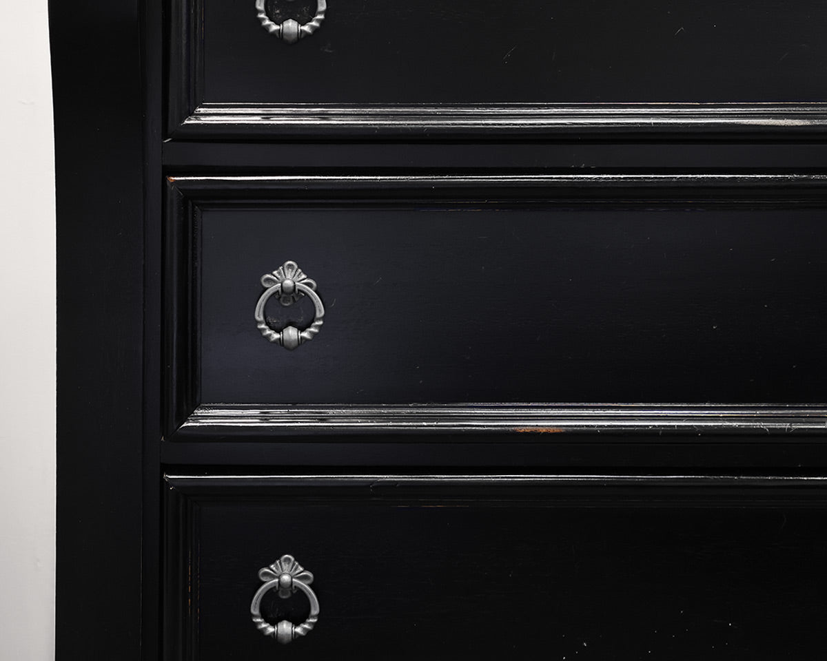 Black 5 Drawer Chest
