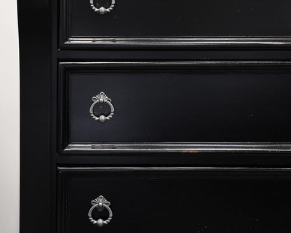 Black 5 Drawer Chest