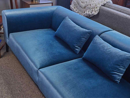 Rove Concepts Blue Sapphire Performance Velvet Sofa