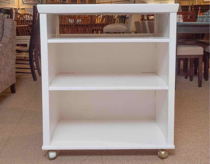 White Finish Kitchen Storage on Casters